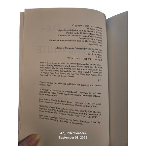 The white album by Joan Didion 0374522219 noonday press - Picture 7 of 8